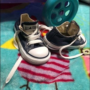 Navy Blue Infant Size 5 Converse.